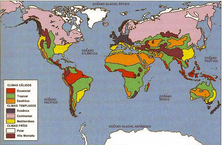 Mapa Climático Mundial